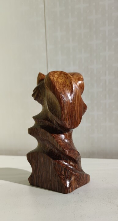 Sculpture titled "Multilayered Rhino" by Andrei Latyshev, Original Artwork, Wood