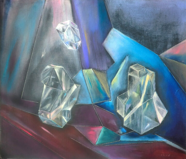 Peinture intitulée "Две грации" par Andrei Raputo, Œuvre d'art originale, Huile