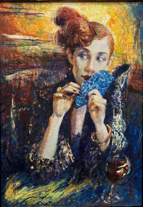Картина под названием "Ва банк" - Андрей Смоляк, Подлинное произведение искусства, Масло