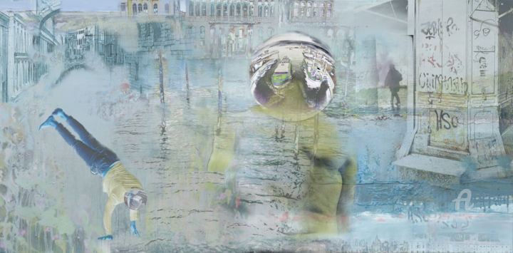 "Acqua alta" başlıklı Dijital Sanat André Le Corre tarafından, Orijinal sanat