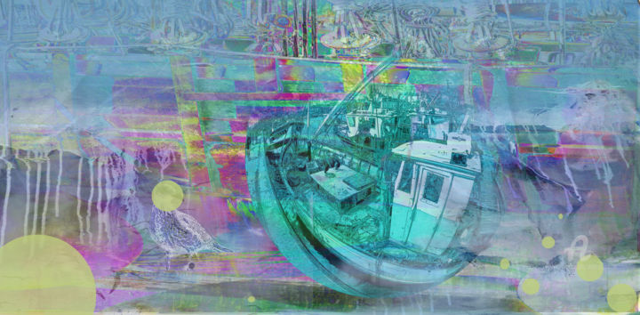 Arts numériques intitulée "Turbulences  Br21 0…" par André Le Corre, Œuvre d'art originale, Peinture numérique
