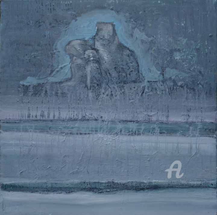Peinture intitulée "20210104" par André Le Corre, Œuvre d'art originale, Huile Monté sur Châssis en bois