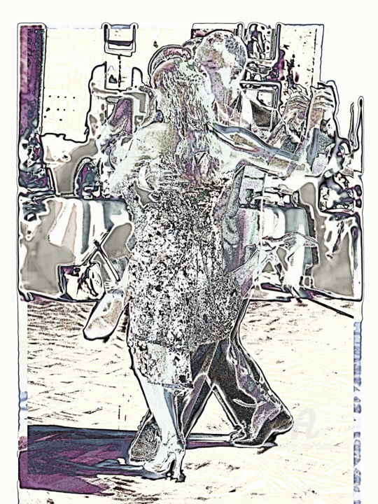 Grafika cyfrowa / sztuka generowana cyfrowo zatytułowany „Tang02c04” autorstwa André Le Corre, Oryginalna praca