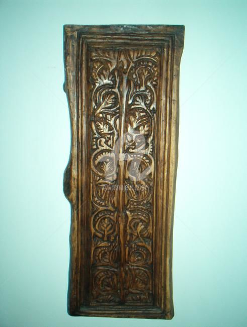 Escultura intitulada "Escultura em Madei…" por Da Luz, Obras de arte originais, Óleo
