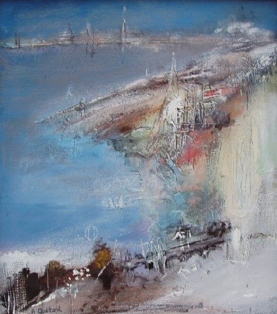 Malarstwo zatytułowany „Paysage 6” autorstwa André Quétard, Oryginalna praca