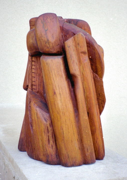 Sculpture titled "osmose-1-face-2.jpg" by André Quétard, Original Artwork, Wood
