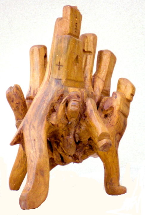 Sculpture intitulée "rocker.jpg" par André Quétard, Œuvre d'art originale, Bois