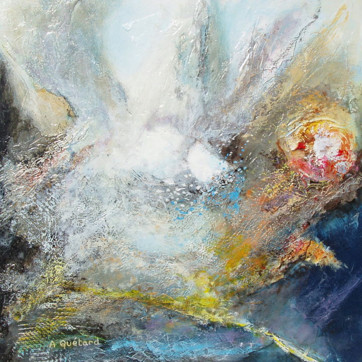 Pittura intitolato "14-turbulence-2.jpg" da André Quétard, Opera d'arte originale, Olio