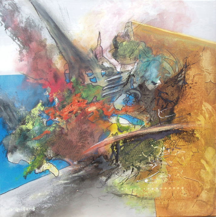figabstion-58.jpg - Peinture, 50x50 cm ©2016 par André Quétard -
Art abstrait, Toile