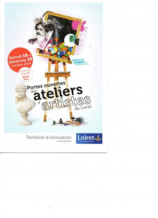 Portes ouvertes, ateliers d'artistes, Loiret, André Quétard , 18 et 19 octobre 2014
