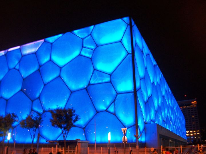 Photography titled "The Water Cube" by Andres Ospina, Original Artwork