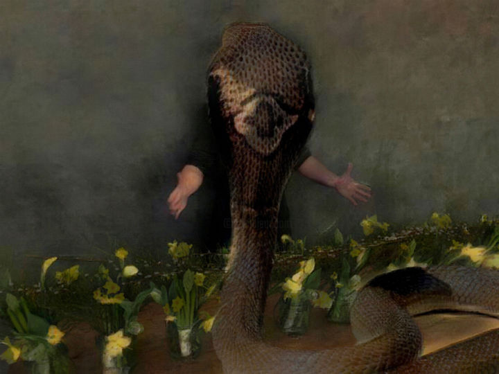 Digital Arts titled "Reckless Florist" by Andrew Goreds (The Outsider), Original Artwork, Photo Montage