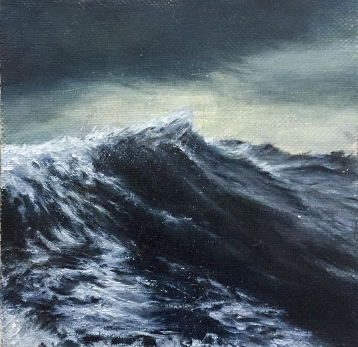 Painting titled ""Second wave"" by Andrew Kovyazin, Original Artwork, Oil