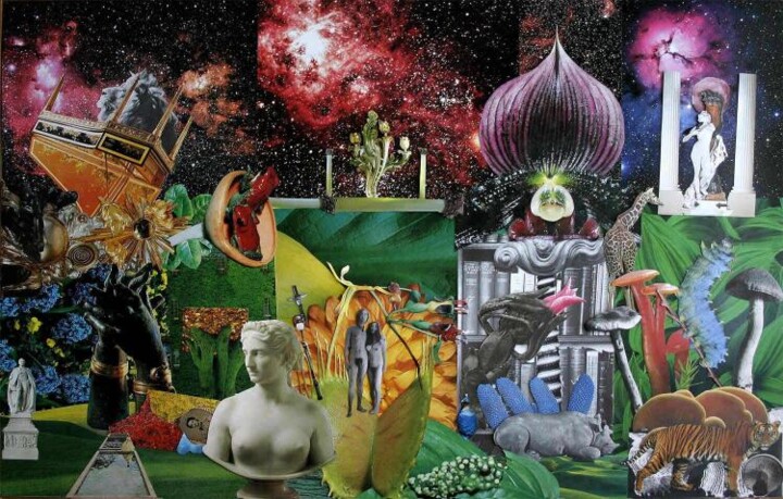 Κολάζ με τίτλο "Acid Eden" από Andrew Mclaughlin, Αυθεντικά έργα τέχνης