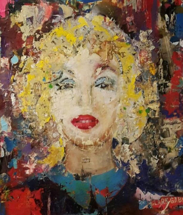 Painting titled "Maryline" by Maro, Original Artwork, Oil