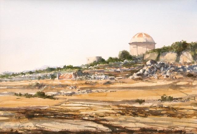 Painting titled "Tal-VIrtu', Rabat,…" by Andrew Borg, Original Artwork