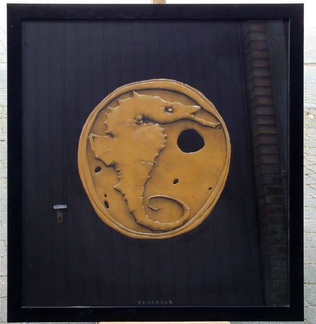 Pittura intitolato "seahorse" da Andrew Deherder, Opera d'arte originale