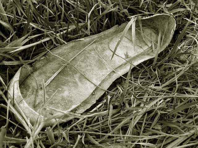 Photography titled "Shoe sole (scrapyer…" by Andrew Dokoupil, Original Artwork