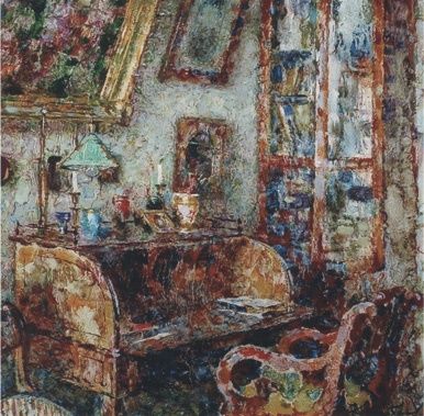 Painting titled "Interior" by Andrey Knoblok, Original Artwork