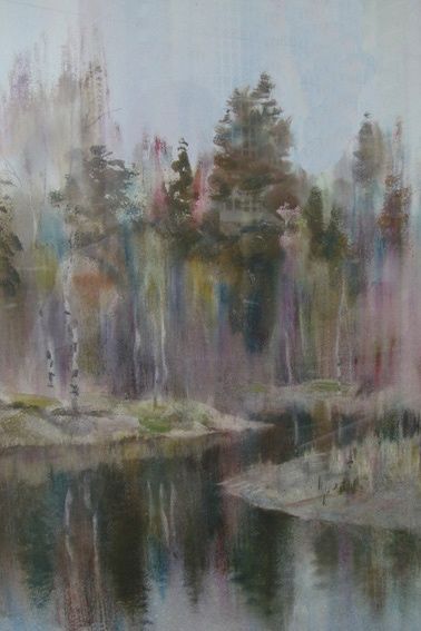 Painting titled "Spring. Shelikovo." by Andrey Knoblok, Original Artwork