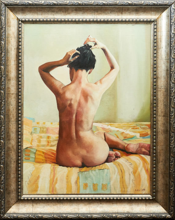 Painting titled "Morning" by Andrey Lipko, Original Artwork, Oil