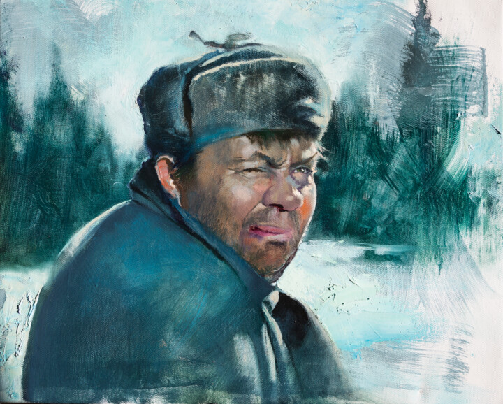 Картина под названием "Доцент" - Андрей Яковлев, Подлинное произведение искусства, Масло