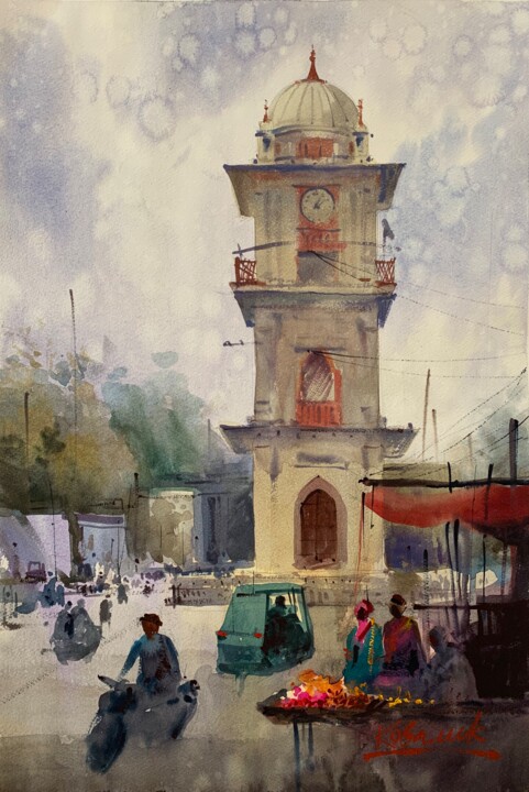 Painting titled "Картина акварелью и…" by Andrii Kovalyk, Original Artwork, Watercolor