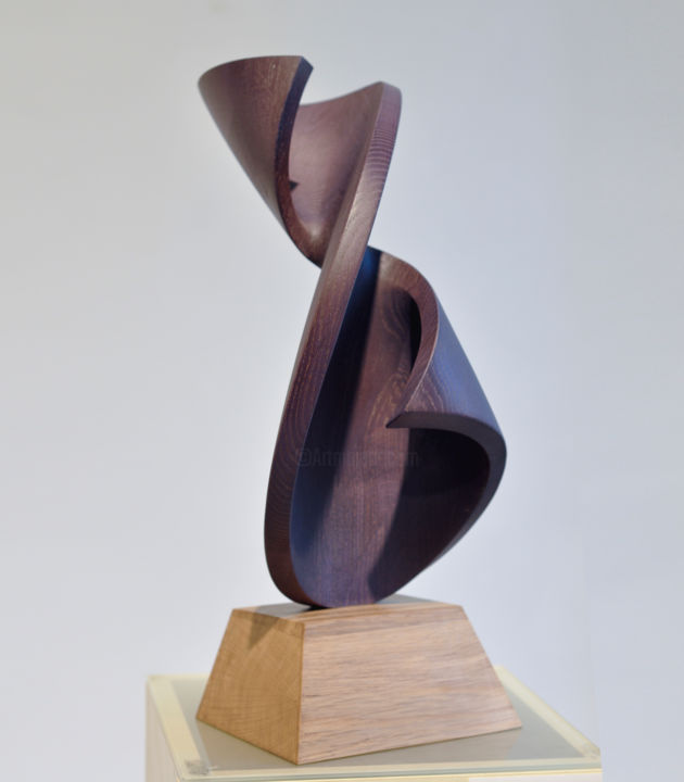 Sculpture titled ""Deformation of the…" by Andrij Savchuk, Original Artwork, Wood