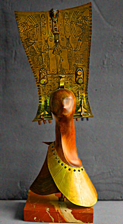 Γλυπτική με τίτλο "Eгиепет" από Andro Gvamichava, Αυθεντικά έργα τέχνης, Μέταλλα