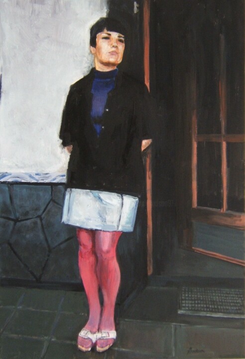 Картина под названием "Annette -7" - Andy Hudson, Подлинное произведение искусства, Масло