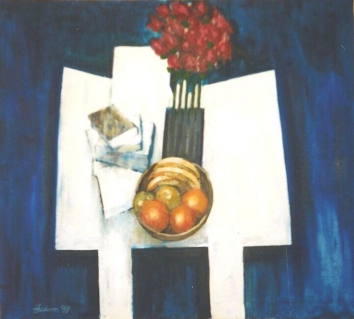 Pittura intitolato "Table -4" da Andy Hudson, Opera d'arte originale, Olio