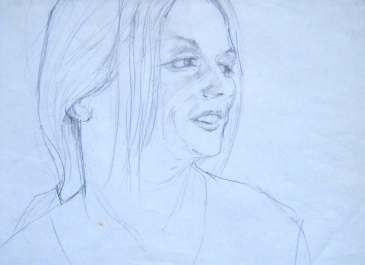 Drawing titled "Kathryn Rosier" by Andy Hudson, Original Artwork, Other