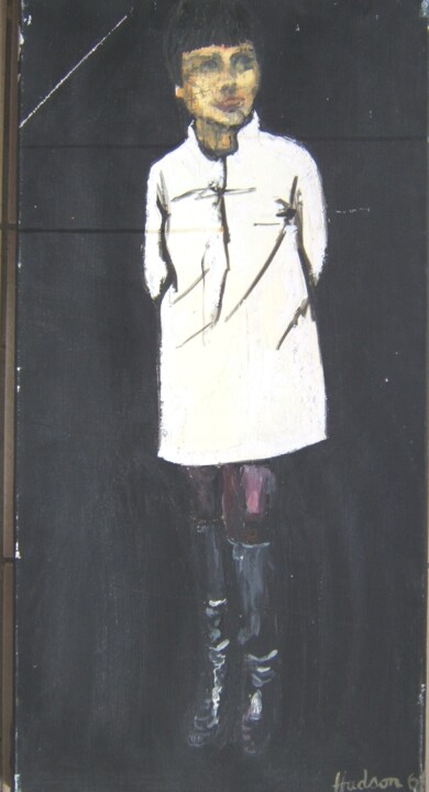 Pintura titulada "Annette - 1st portr…" por Andy Hudson, Obra de arte original, Oleo