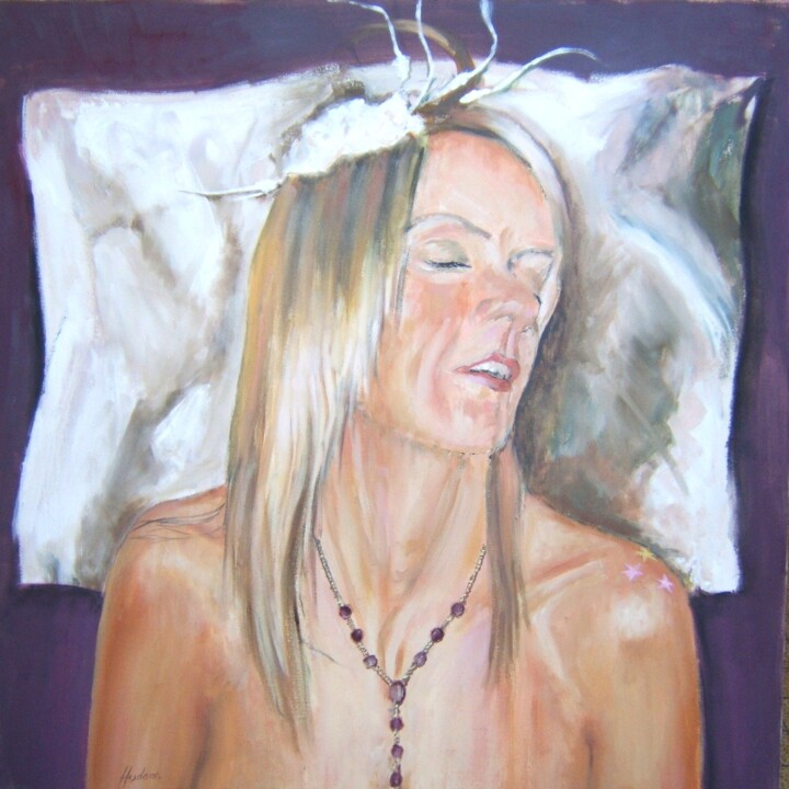 Malerei mit dem Titel "Claire" von Andy Hudson, Original-Kunstwerk, Öl
