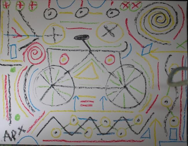 Drawing titled "velo" by Andy Pilgrimm, Original Artwork