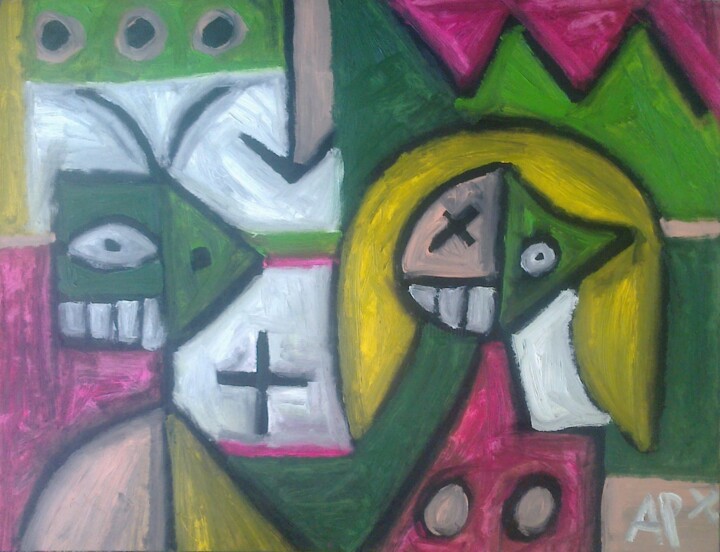 Painting titled "couple3.jpg" by Andy Pilgrimm, Original Artwork, Oil