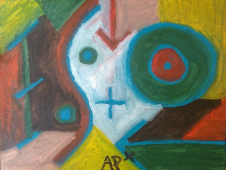 Painting titled "abstrait97.jpg" by Andy Pilgrimm, Original Artwork, Oil