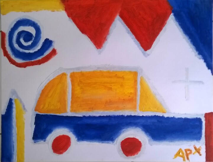 Painting titled "voiture24.jpg" by Andy Pilgrimm, Original Artwork, Oil