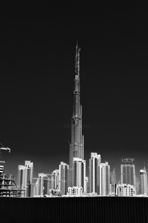 Photography titled "Burj Khalifa Dubai" by Andy Ridder, Original Artwork, Digital Photography Mounted on Aluminium
