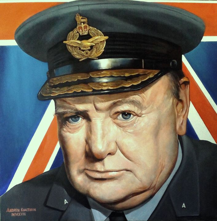 Painting titled "Are You Ready?" by Andrew Khalturin (HAnder), Original Art, Oil Mounted on Stretcher frame