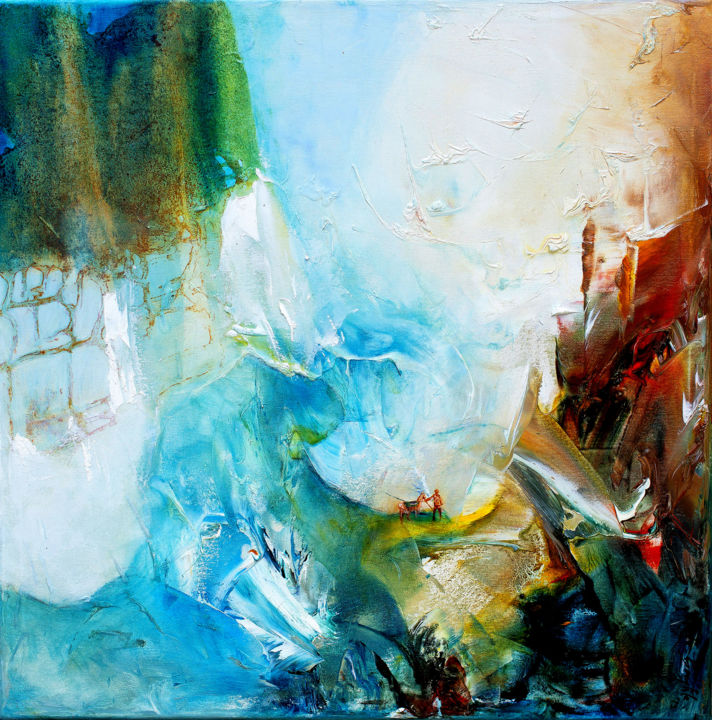Painting titled "'Dream Your Journey…" by Aneta Barglik, Original Artwork, Oil