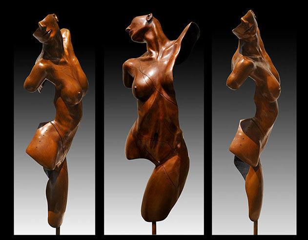 Sculpture titled "La vestimenta del d…" by Vito Ascencio, Original Artwork, Metals