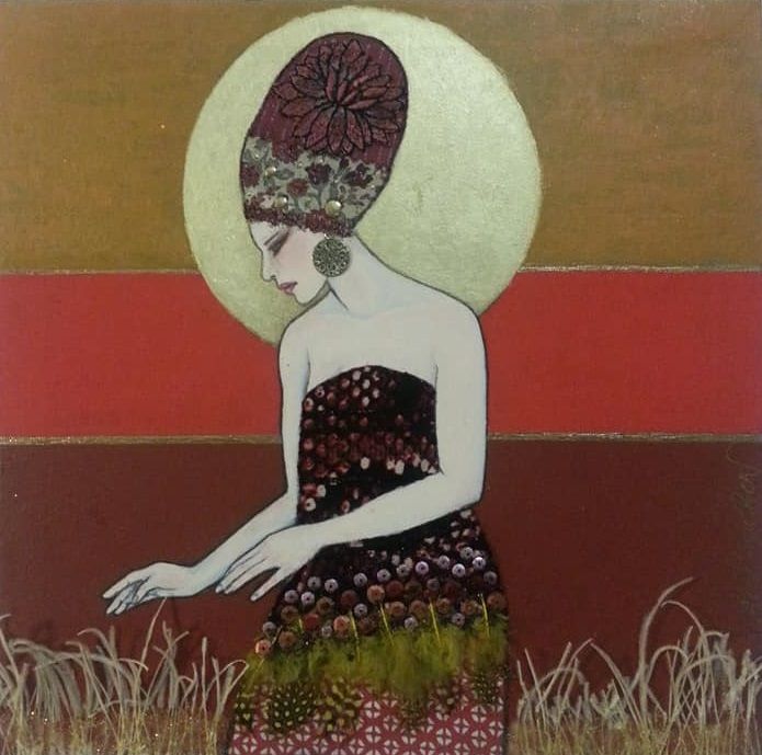 Schilderij getiteld "shehili" door Angélique Bon, Origineel Kunstwerk, Acryl