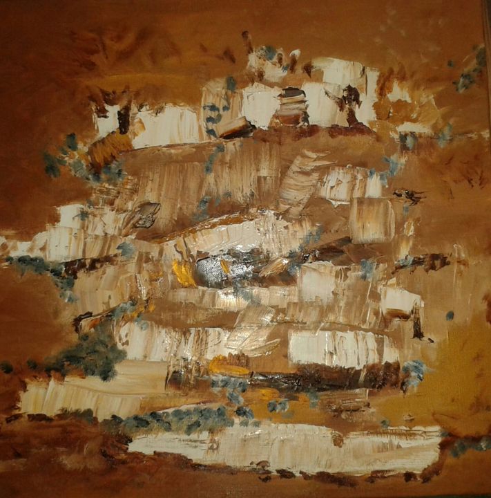 Painting titled "La création" by Laurence Sancho, Original Artwork