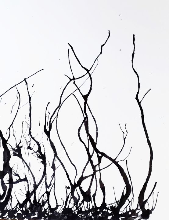 Dibujo titulada "BURDEOS BURDEOS" por Abarrosso, Obra de arte original, Tinta