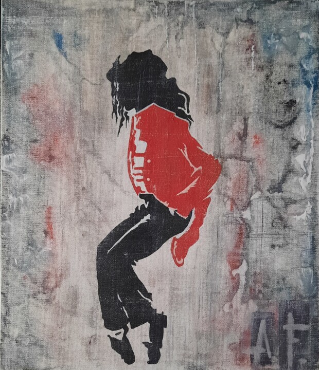 Peinture intitulée "Michael Jackson" par Angel Force, Œuvre d'art originale, Acrylique