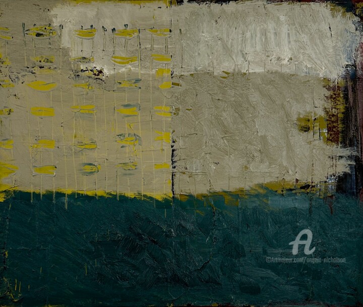 Pittura intitolato "Stormy" da Angela Nicholson, Opera d'arte originale, Olio