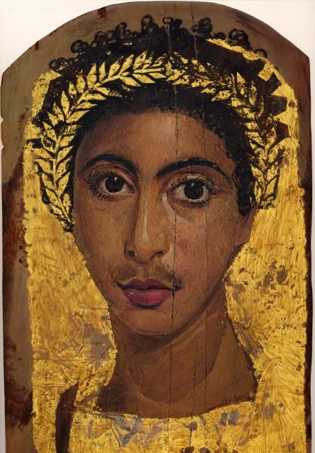 Pintura intitulada "Fayum mummy portrai…" por Drawing, Obras de arte originais