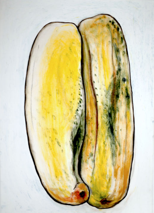 Painting titled "The closeness" by Angela, Original Art, Pastel