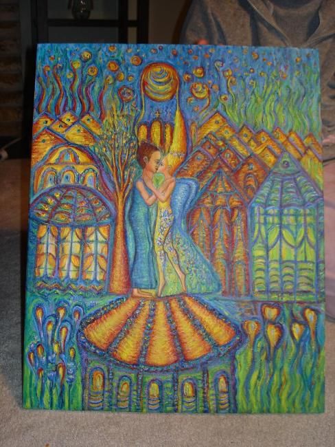 Pintura titulada "lovers" por Fairy_aritst, Obra de arte original